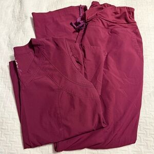 Barco Uniforms Maroon Scrub Set